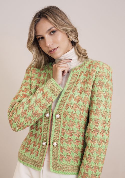 Casaco Tricot Chanel Estruturado Color