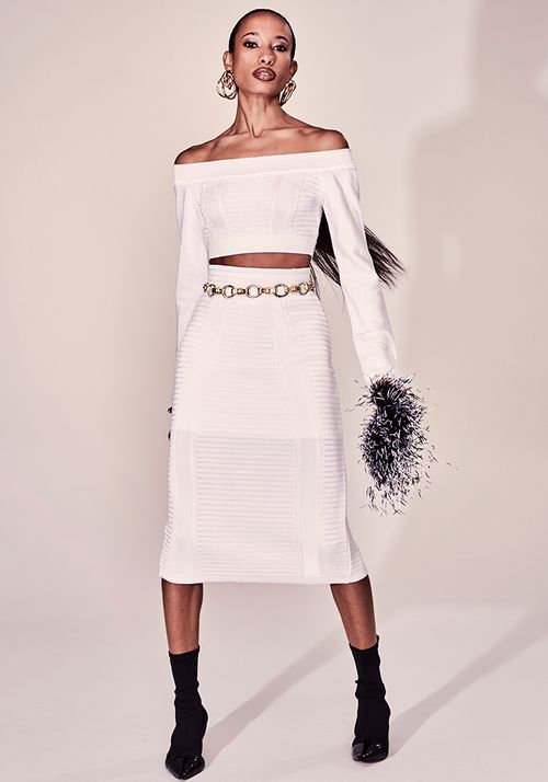 Cropped Tricot Ombro a Ombro Canelado