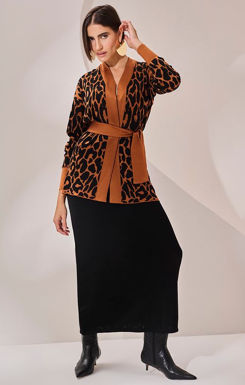 Kimono Tricot Animal Print