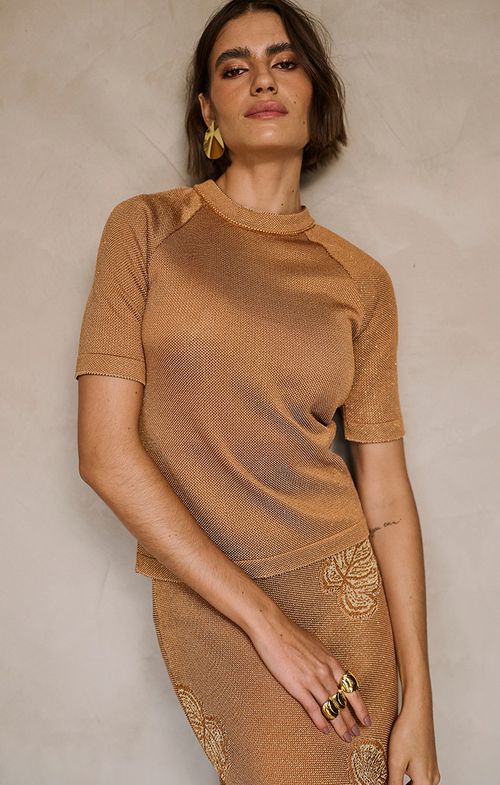 Blusa Tricot Basic Raglan