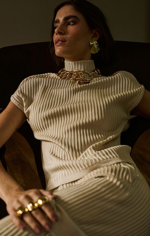 Blusa Tricot Manga Japonesa Canelada