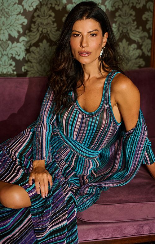 Regata Tricot Multi Color Nervuras