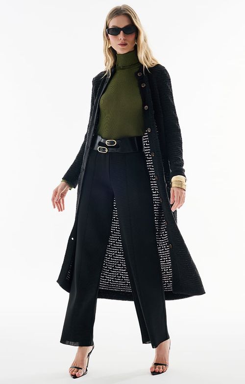 Max Casaco Tricot Zig Fio Londres