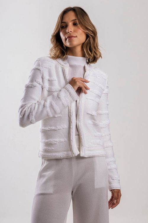 Casaco Tricot Chanel Texturas