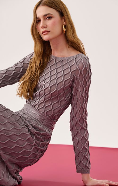 Blusa Tricot Matelassê