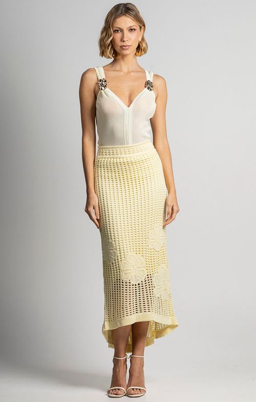 Regata Tricot Alça Fivela