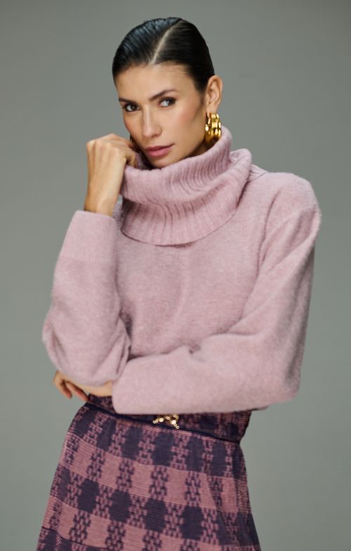 Gola Tricot Canelada Fio Londres