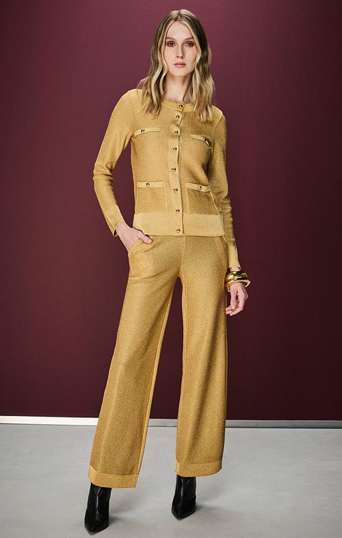 Calça Tricot Reta Basic Shine