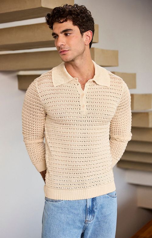 Camisa Tricot Polo Men's