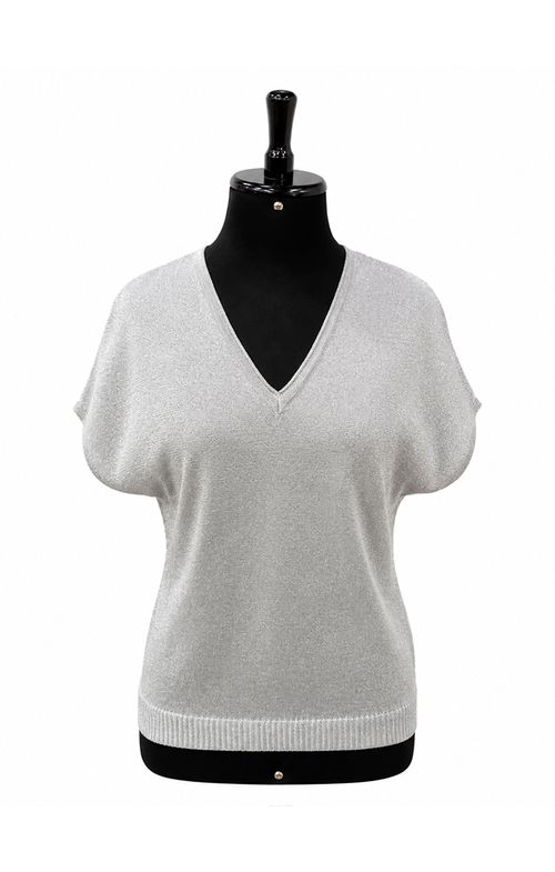 Blusa Tricot Ampla Decote V