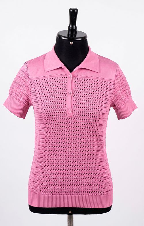 Blusa Tricot Furos Botões