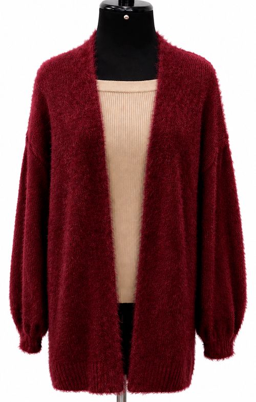 Casaco Tricot Oversized Pelinho