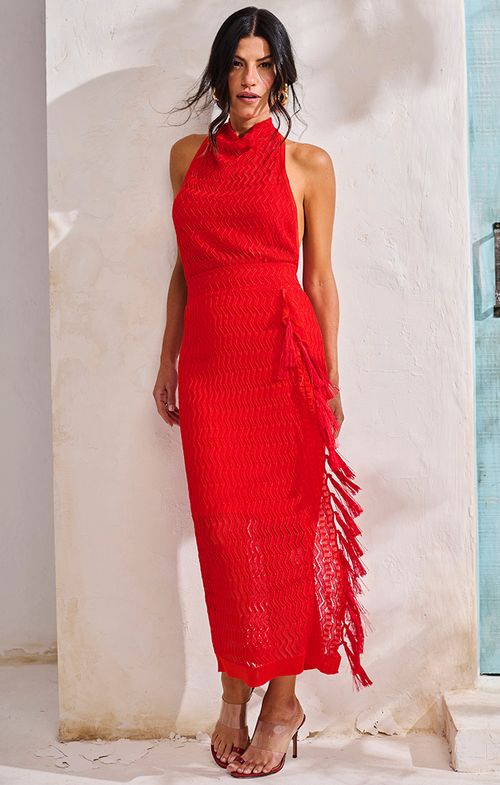 Saia Tricot Midy Zig Tassel
